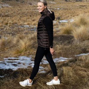 Moke Mary-Claire 90/10 Packable Down Vest | Chocolate