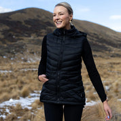 Moke Mary-Claire 90/10 Packable Down Vest | Black