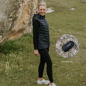 Moke Mary-Claire 90/10 Packable Down Vest | Black