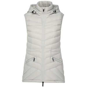 Moke Mary-Claire 90/10 Packable Down Vest | Silver