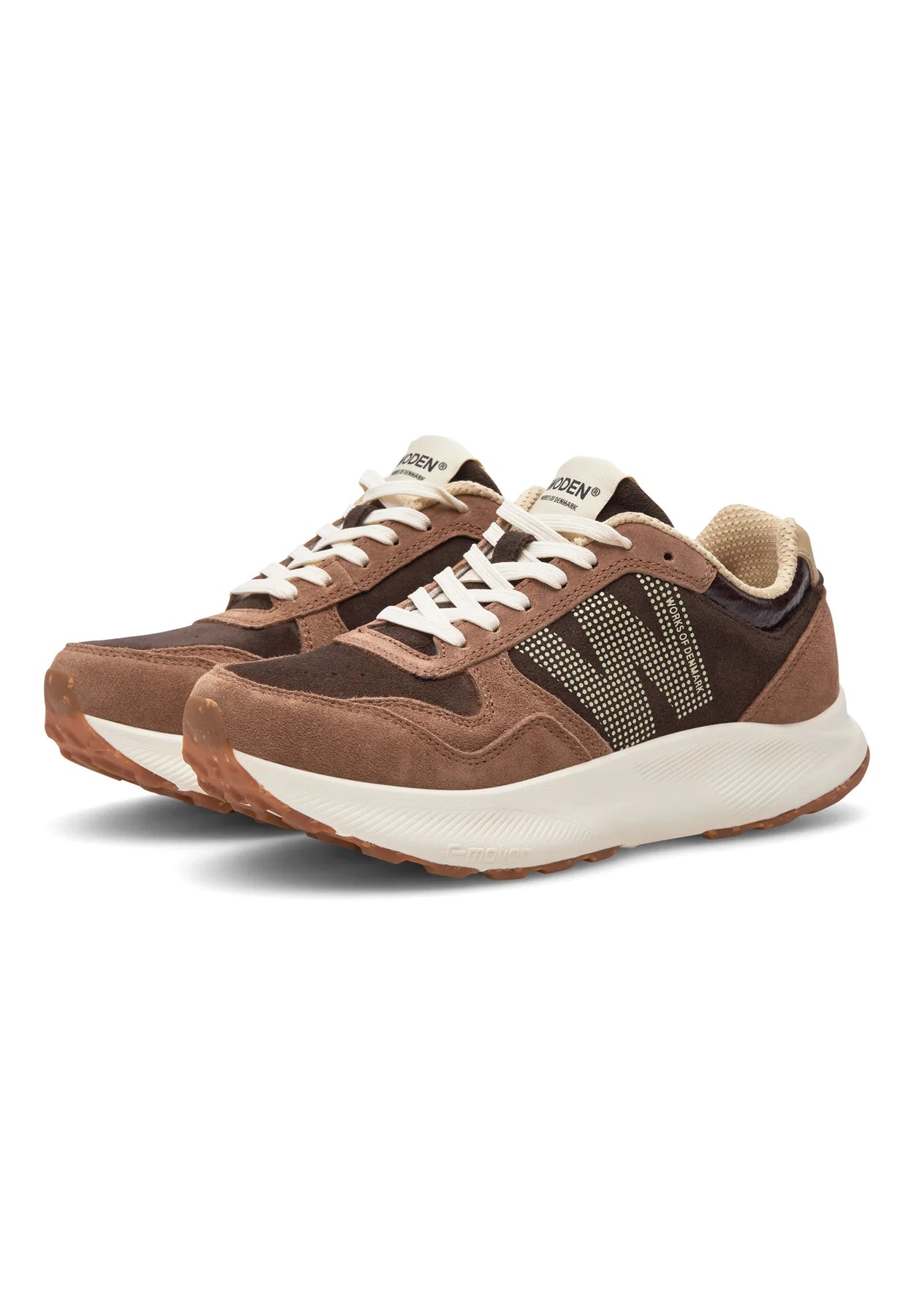 Woden Mathilde Runner Suede | Chocolate Multi