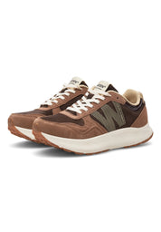 Woden Mathilde Runner Suede | Chocolate Multi