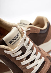 Woden Mathilde Runner Suede | Chocolate Multi