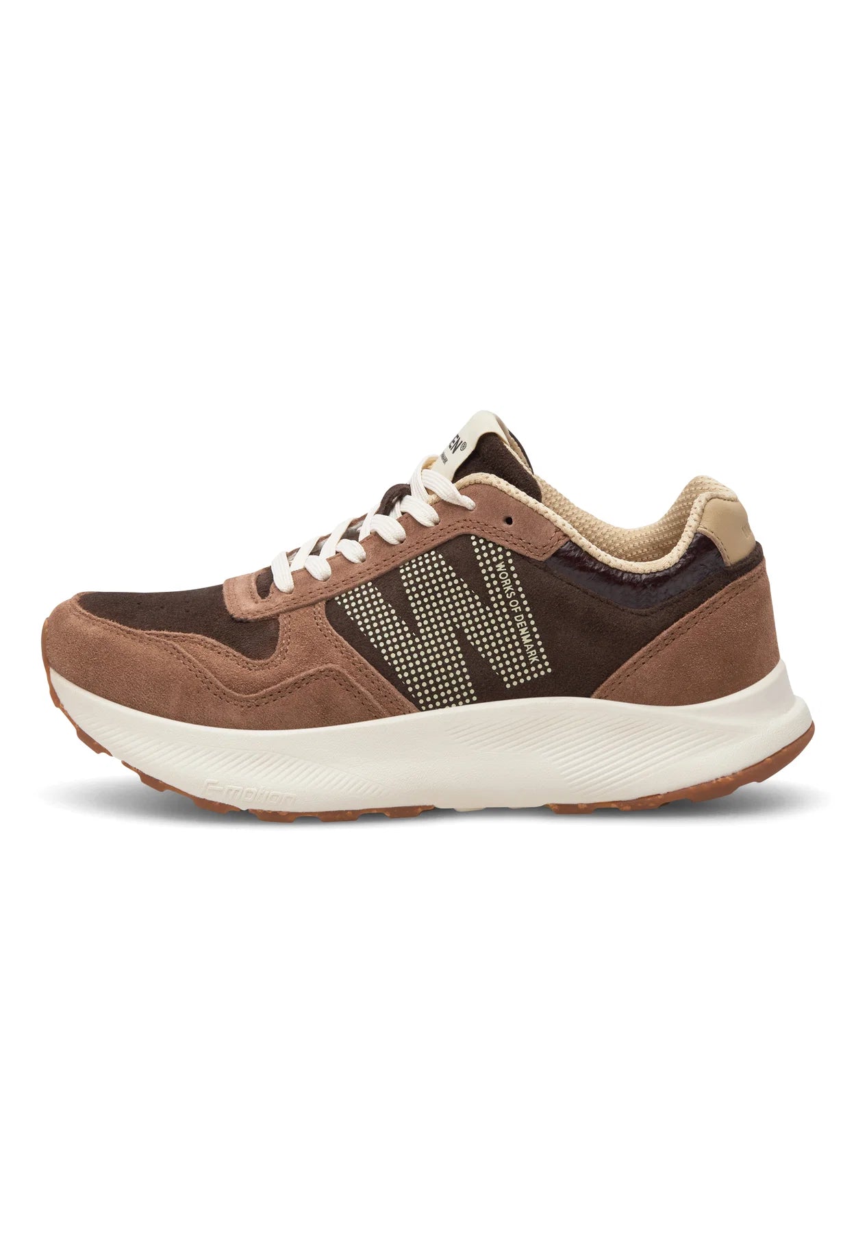 Woden Mathilde Runner Suede | Chocolate Multi