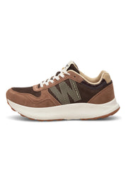 Woden Mathilde Runner Suede | Chocolate Multi