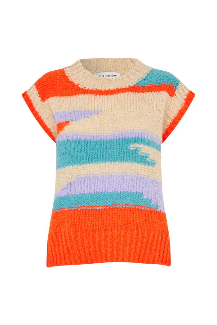 Lollys Laundry Max Knit Vest | Red