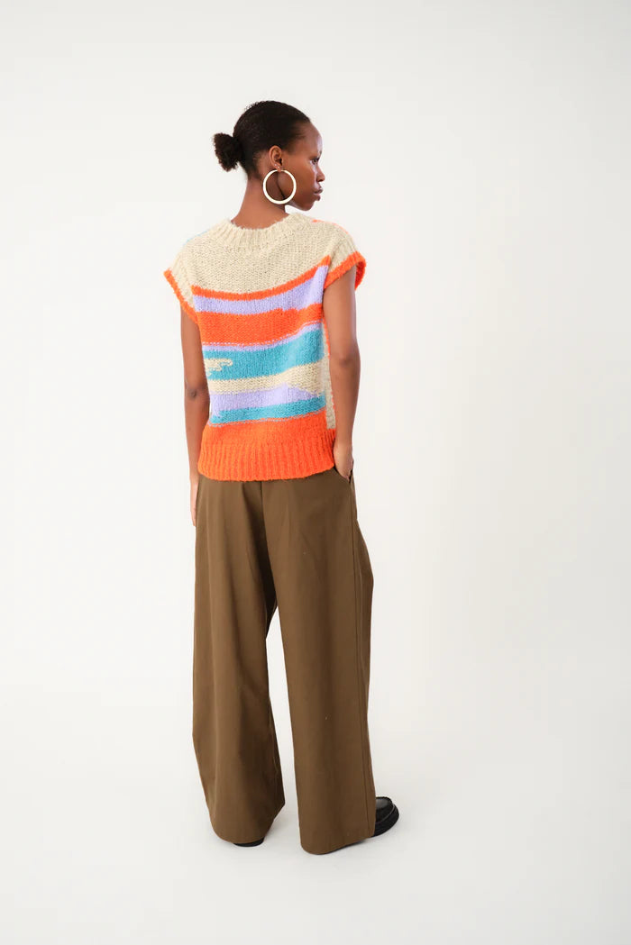 Lollys Laundry Max Knit Vest | Red