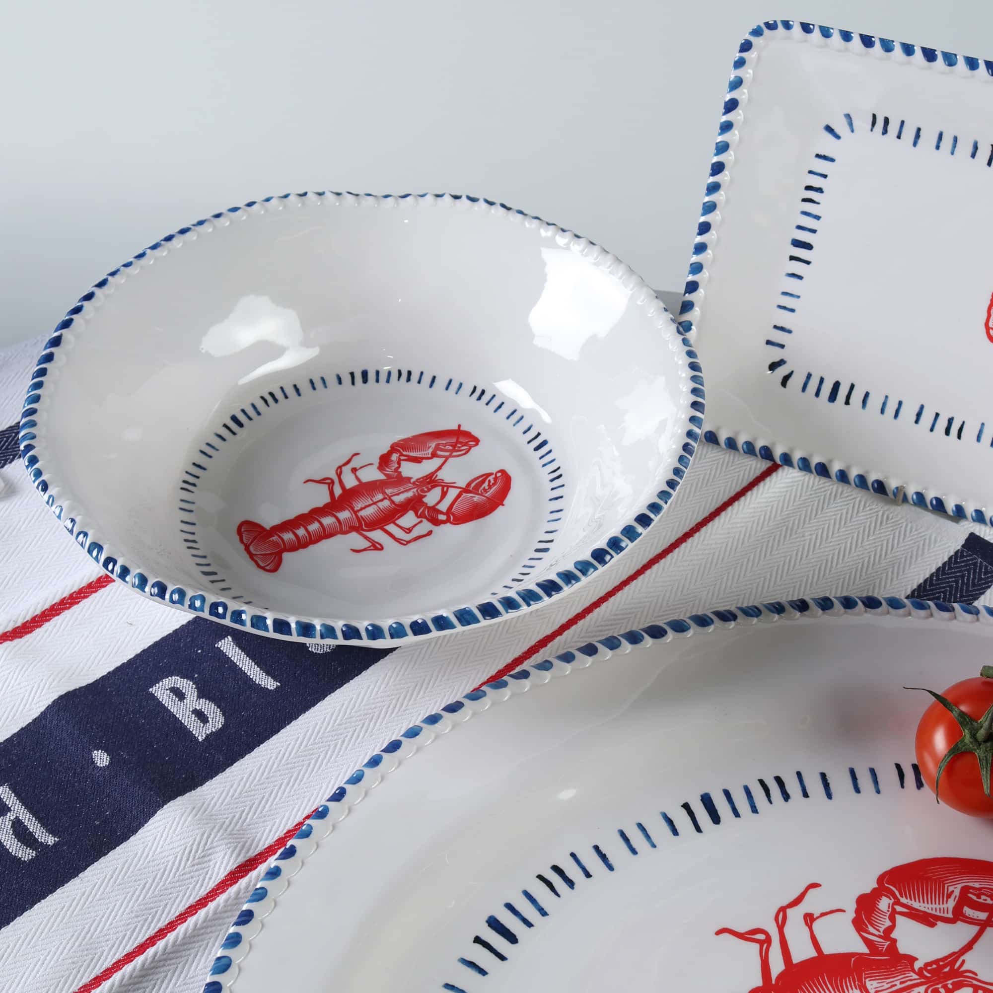 Melamine Nautical Bowl | Lobster 31cm