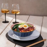 Mikasa Ramen Bowl 21cm | Blue Red Arc
