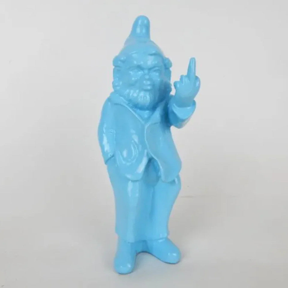 Mini Pop Gnome With Finger | Pale Blue