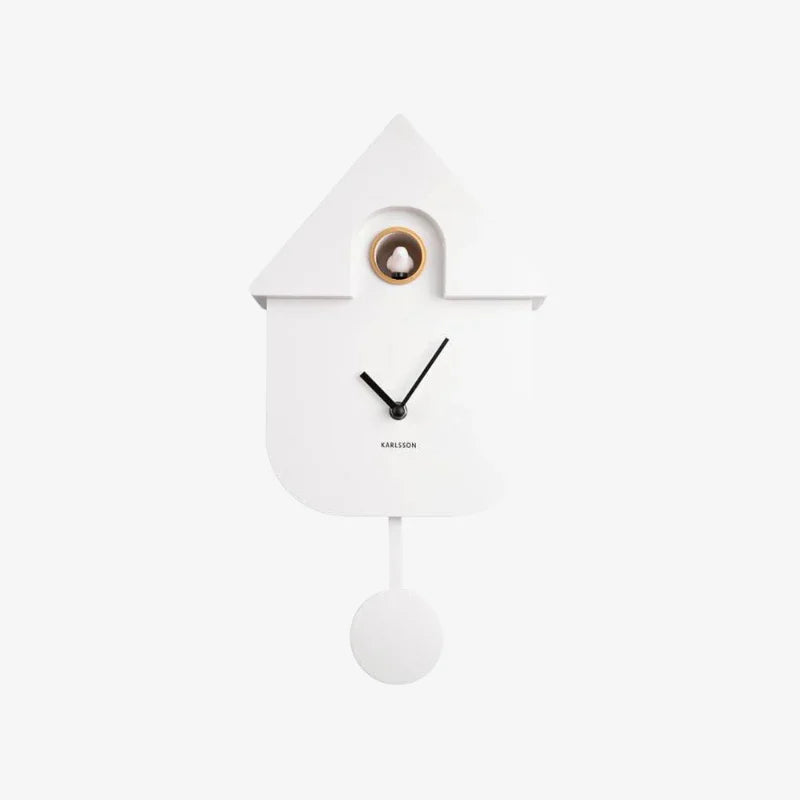 Karlsson Modern Cuckoo Clock | White