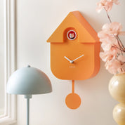 Karlsson Modern Cuckoo Clock | Bright Orange