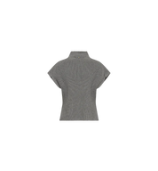 Mos Mosh Biola Bine Knit Vest | Grey Melange