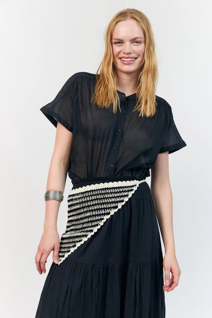 Lollys Laundry Mya Shirt | Washed Black