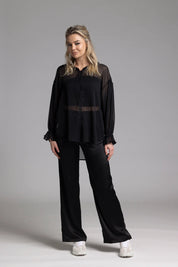 Nes Satin Gin Pant | Black