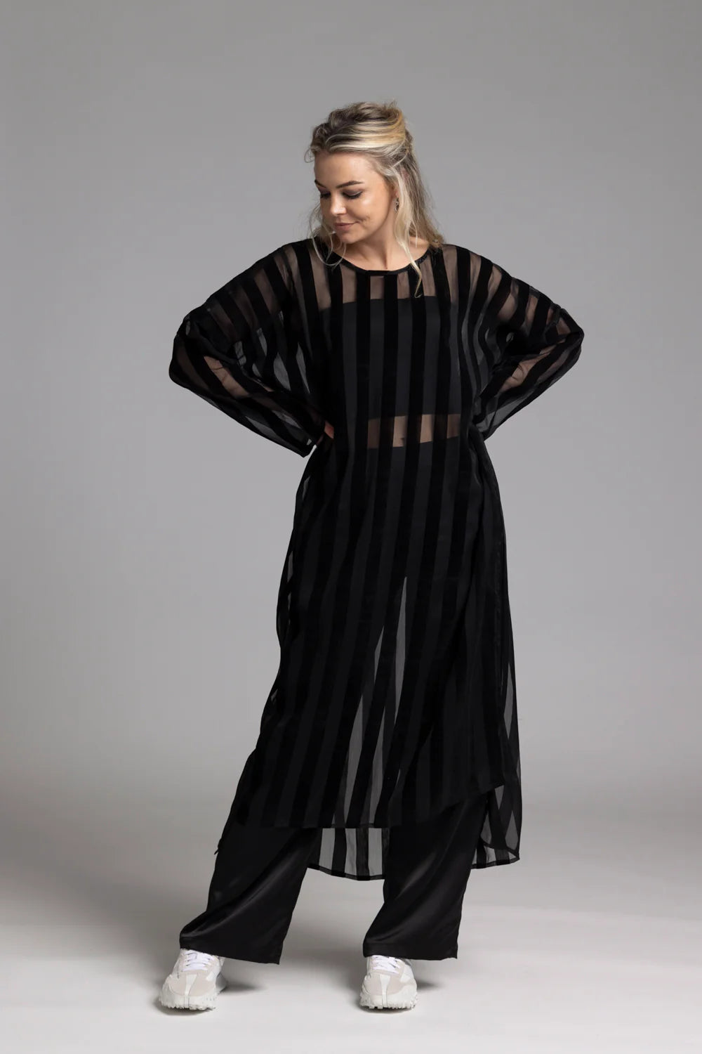 Nes Satin Gin Pant | Black