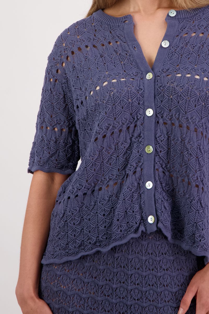 Briarwood Posy Top Cardigan |  Denim