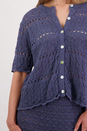 Briarwood Posy Top Cardigan |  Denim