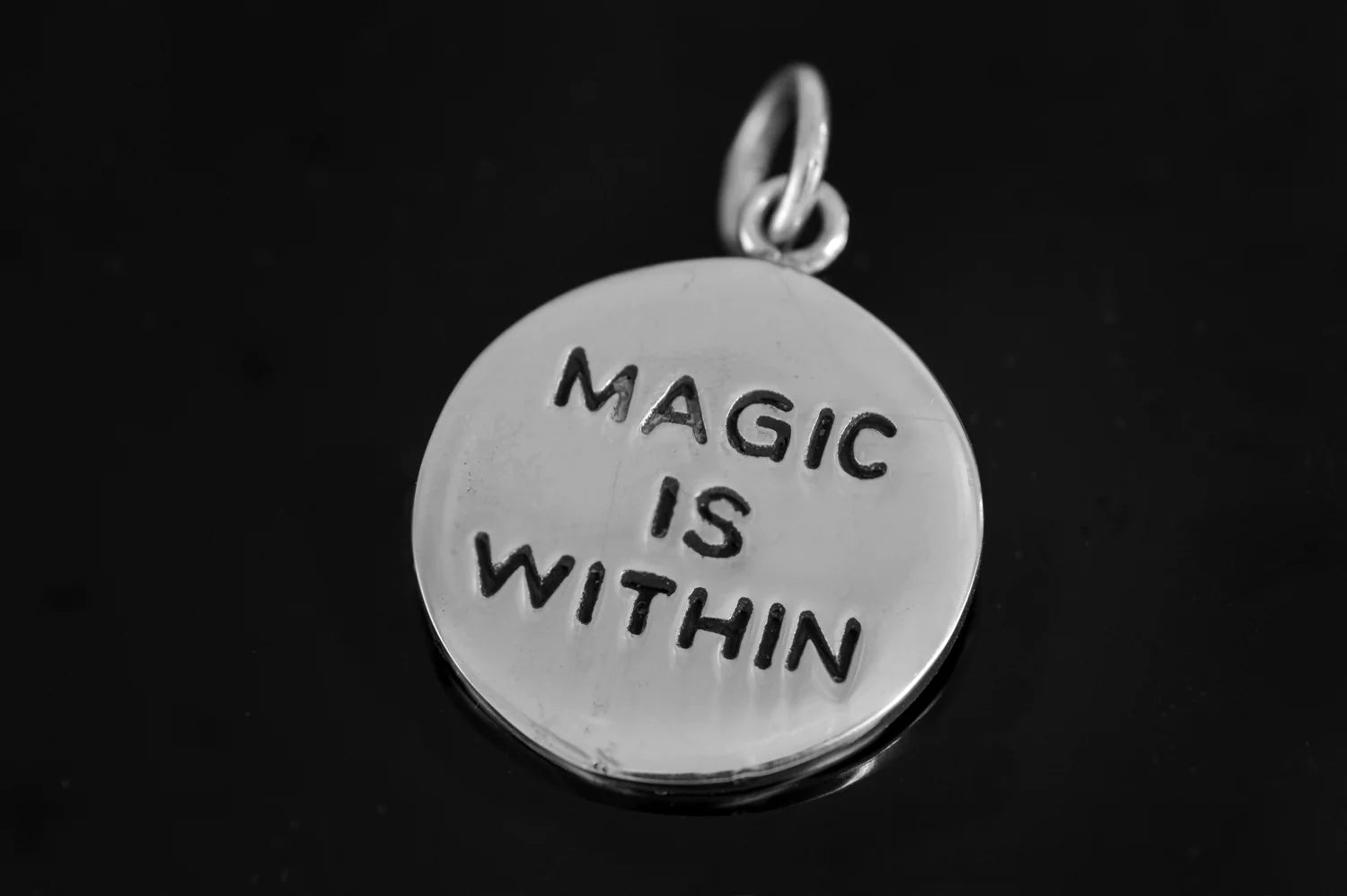Nikki Ross Magic Is Within Coin Tag Silver