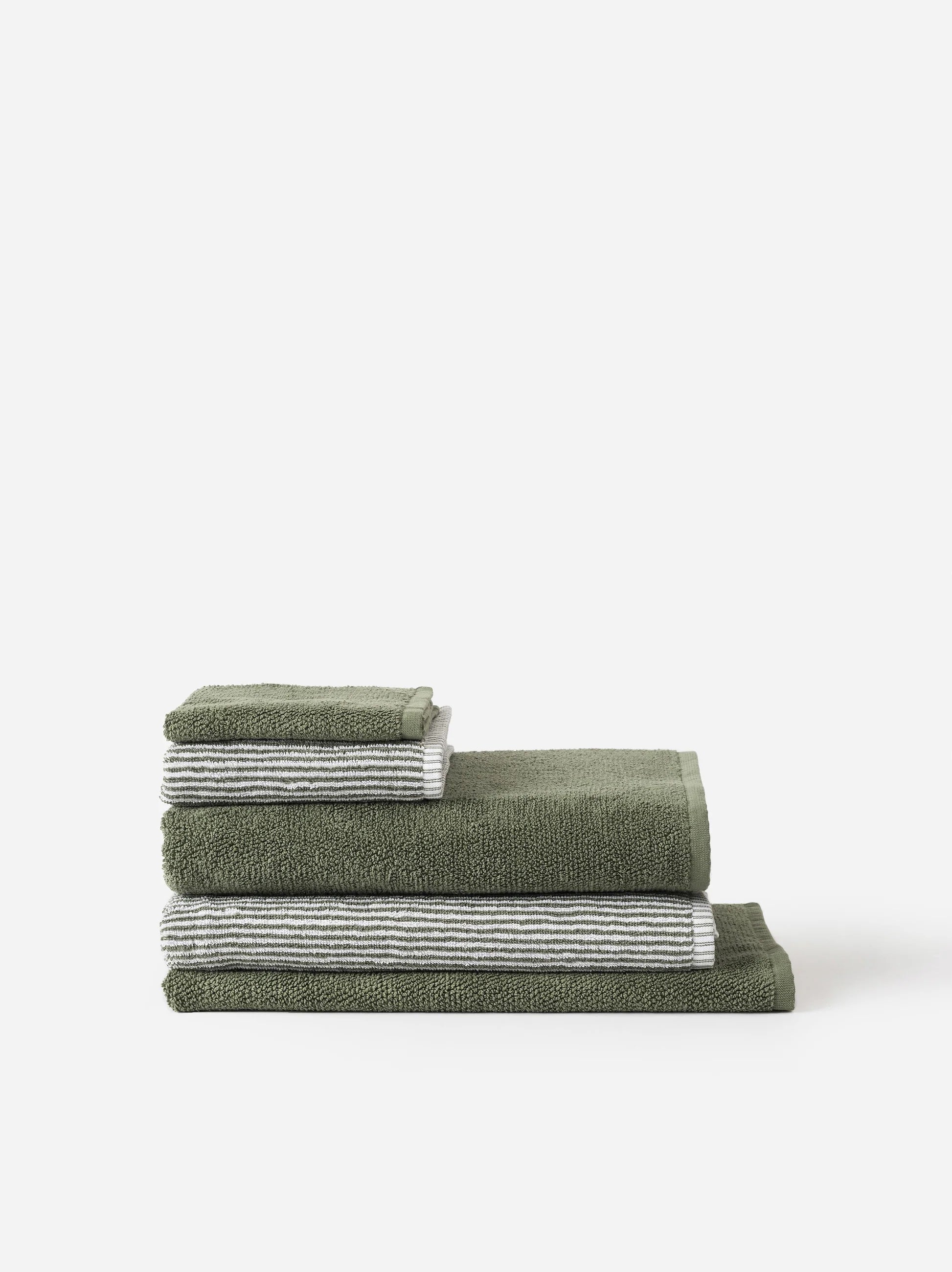 Citta Classic Cotton Hand Towel | Olive