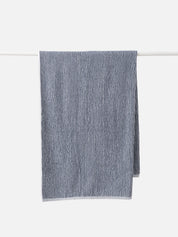 Citta Thin Stripe Cotton Bath Towel | Navy White
