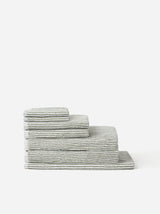 Citta Thin Stripe Cotton Bath Mat | Olive White