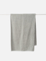 Thin Stripe Cotton Bath Towel | Olive White