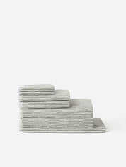 Citta Thin Stripe Hand Towel | Olive White