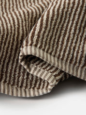 Citta Stripe Cotton Towel Bundle 9 Piece Set | Cocoa Bone