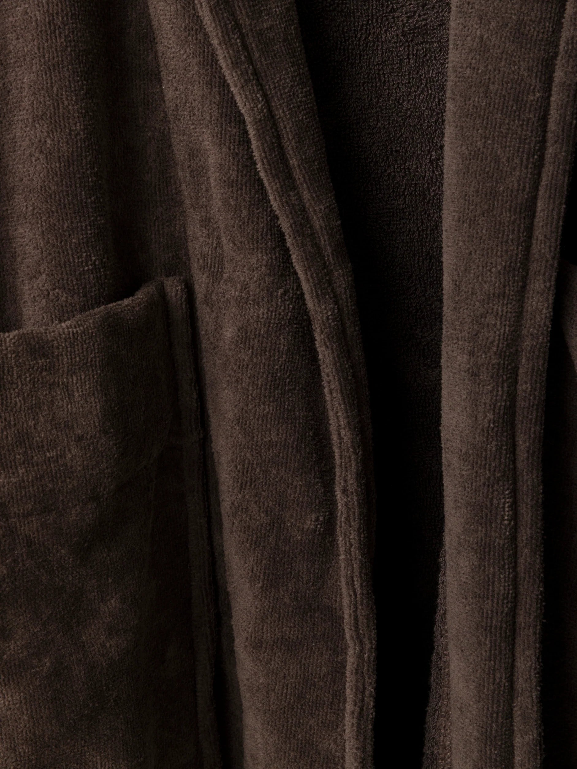 Citta Velour Cotton Robe | Cocoa