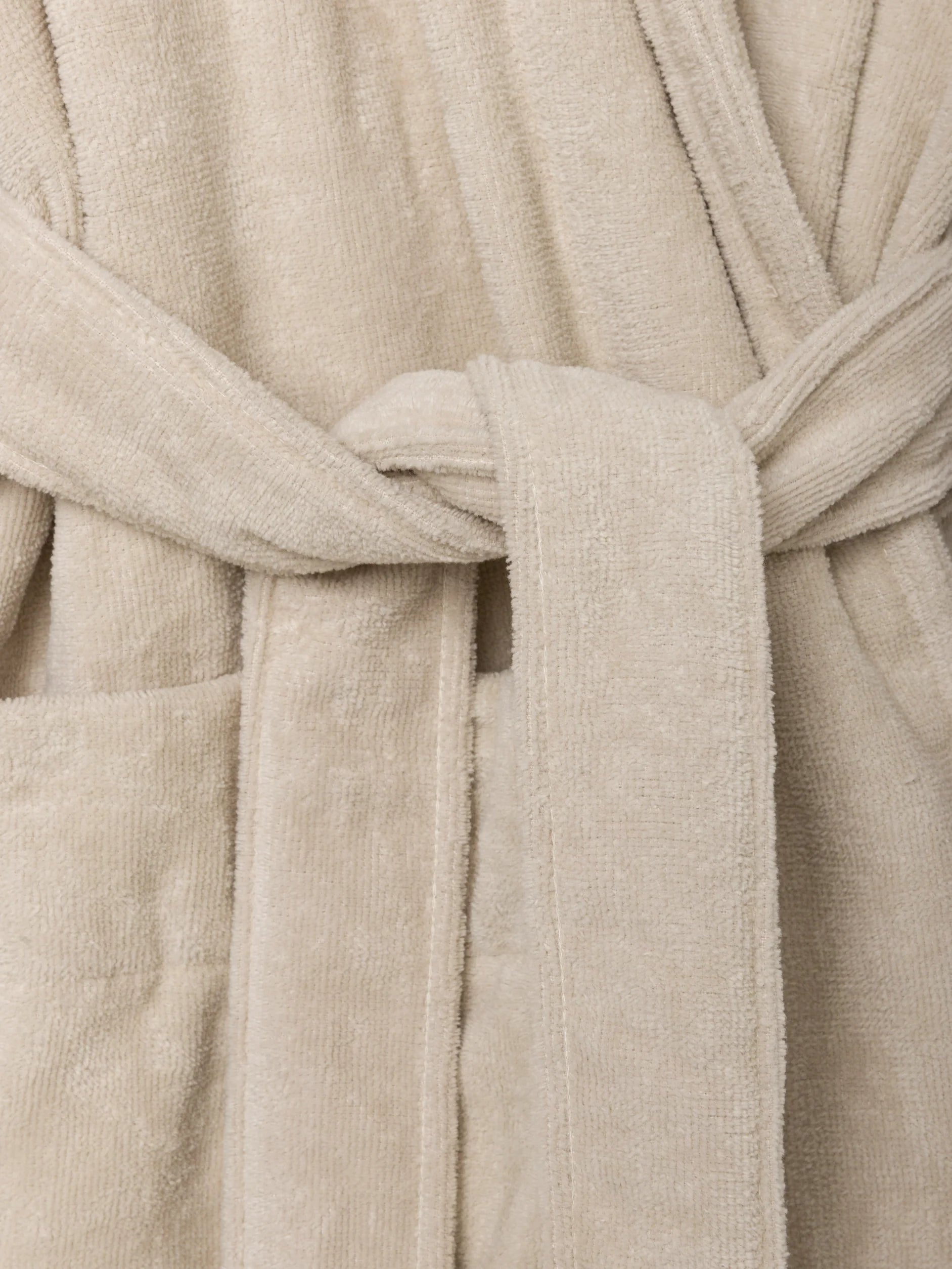 Citta Velour Cotton Robe | Oat