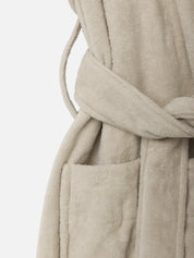 Citta Velour Cotton Robe | Oat