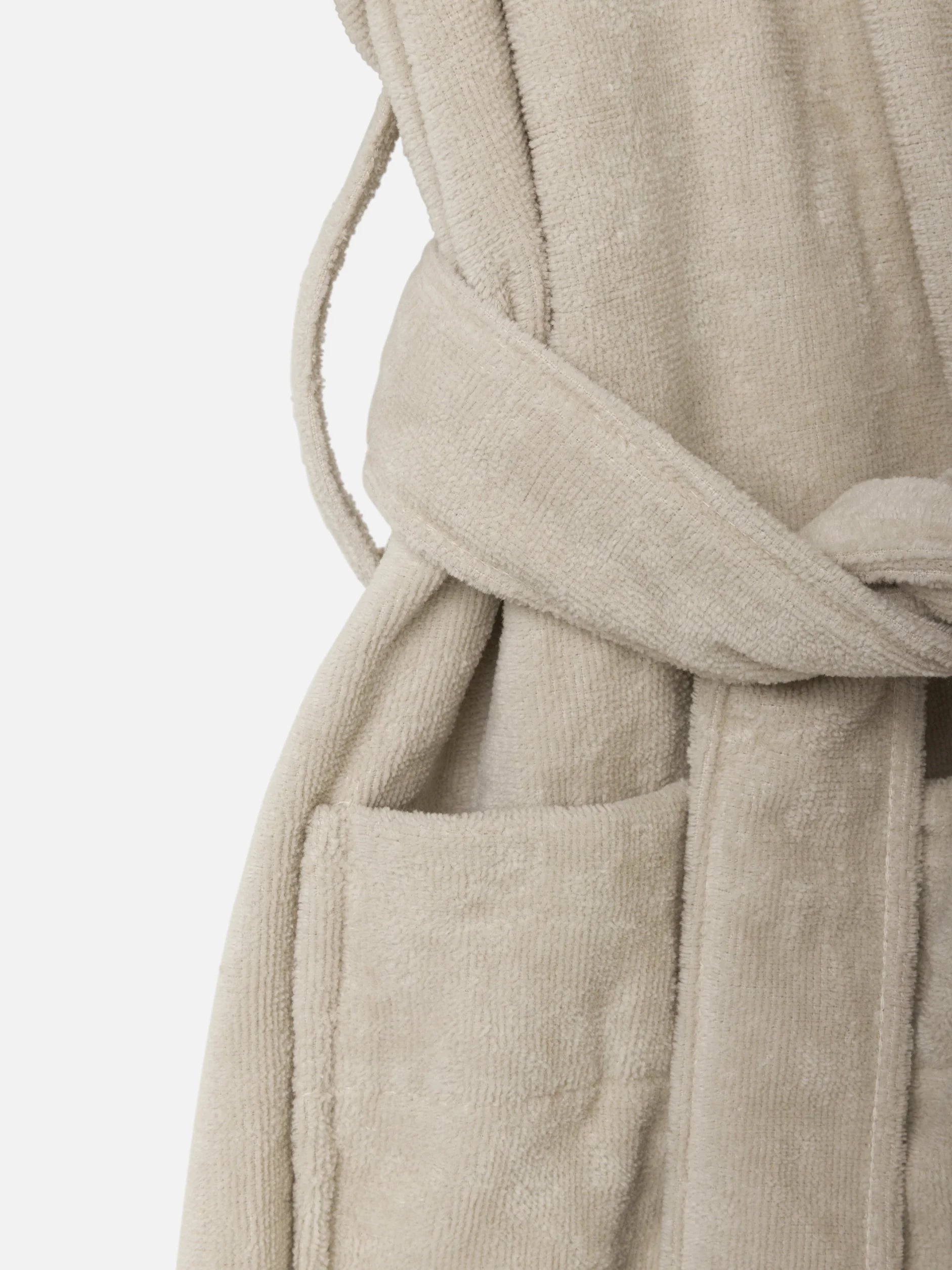 Citta Velour Cotton Robe | Oat