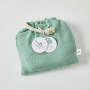 Double Muslin Bibs | Forest Green