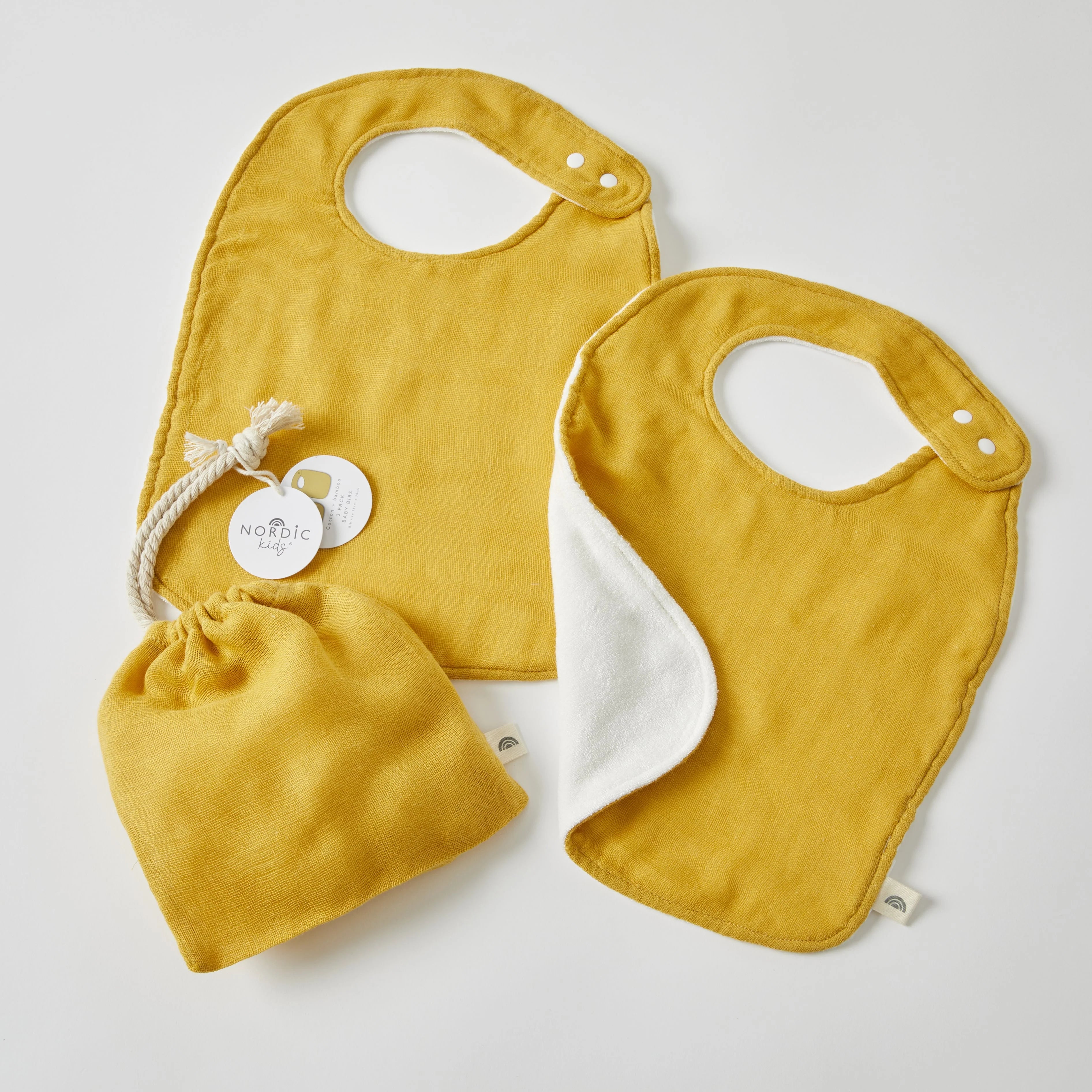 Double Muslin Bibs | Honey