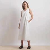 Neris Buckle Up Dress | Ivory