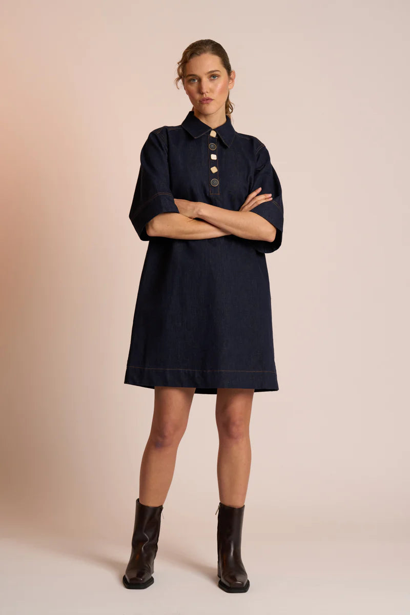 Neris Ora Dress | Indigo