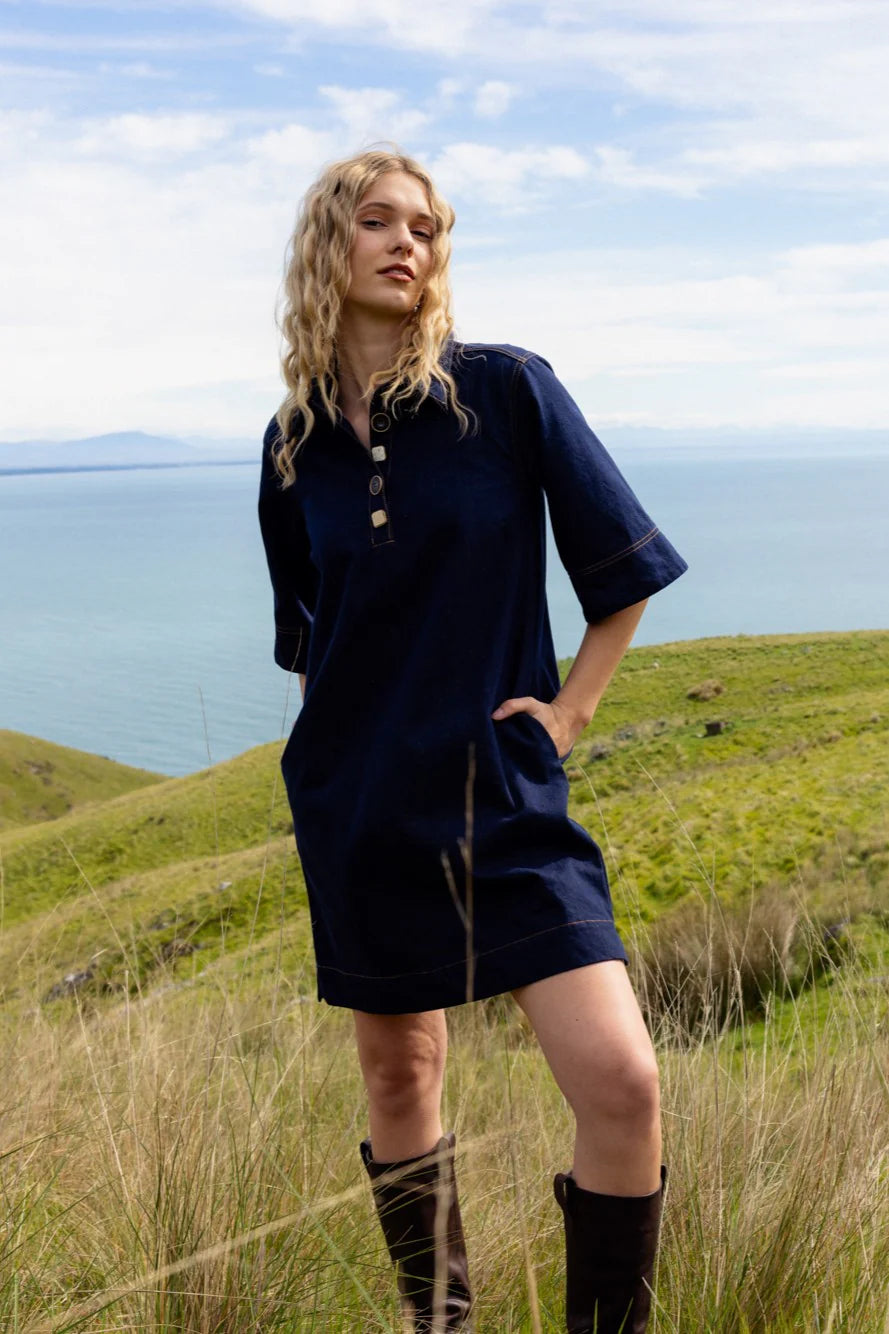 Neris Ora Dress | Indigo