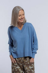 New Lands Griddy Sweater | Zaffer Blue