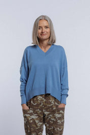 New Lands Griddy Sweater | Zaffer Blue