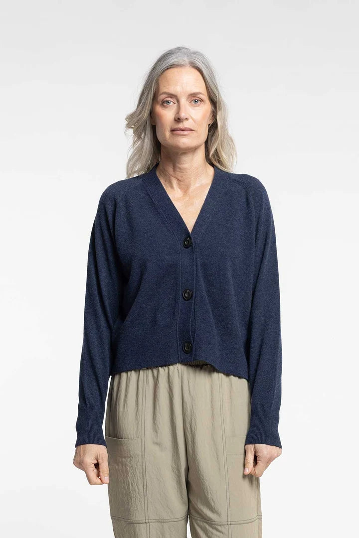 New Lands Twizel Cardigan | Indigo