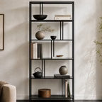 Capulet Lorenzo Metal Book Shelf | Black