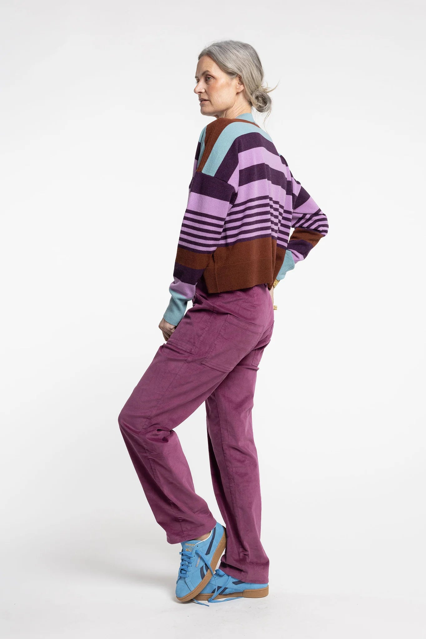 New Lands Griddy Sweater Stripe | Multi Stripe