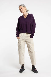 New Lands Griddy Sweater | Plum