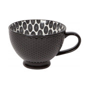 Now Designs Stamped Latte Stoneware Mug | Black