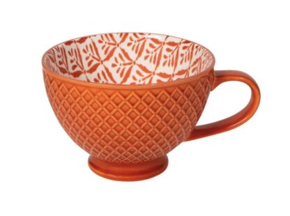 Now Designs Stamped Latte Stoneware Mug |  Copper