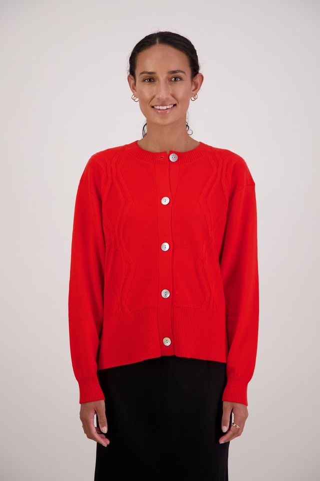 Briarwood Fynn Cardigan | Orange