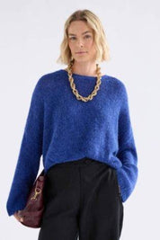 Elk Agna Sweater | Deep Cobalt