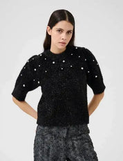 Karen By Simonsen Celia Pullover Top | Black