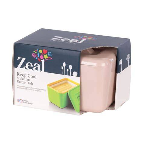 Zeal Keep Cool Melamine Butter Dish | Rose Pink